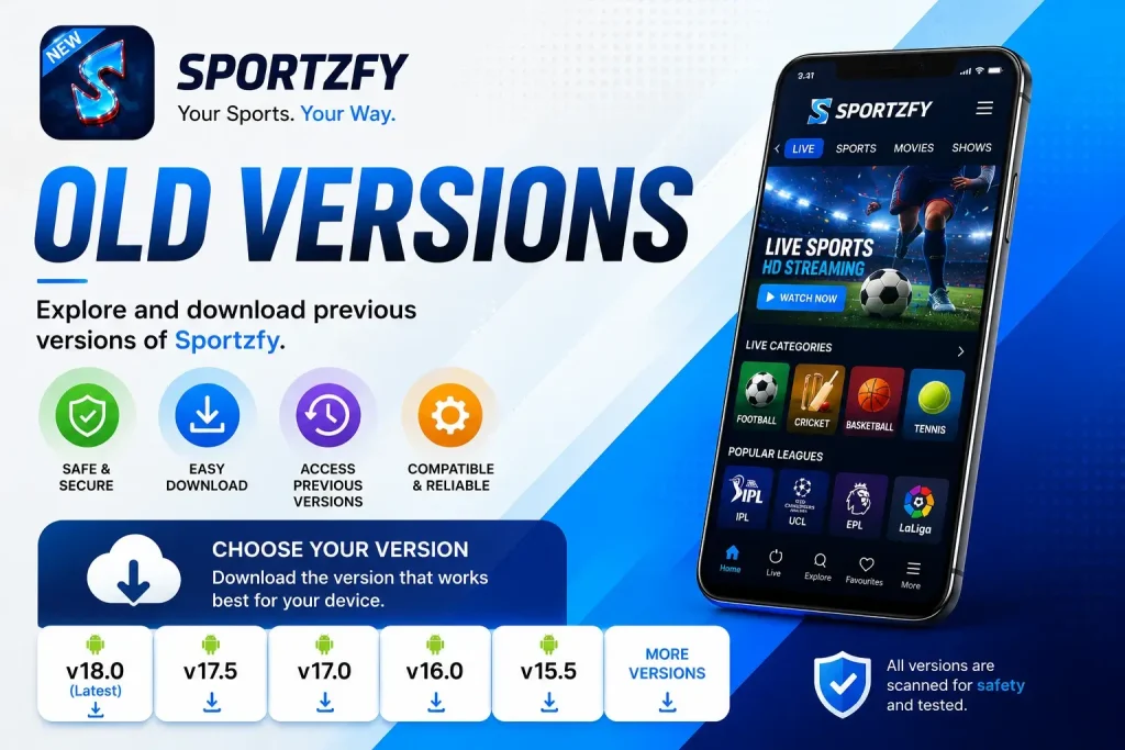Sportzfy-Old-Versions